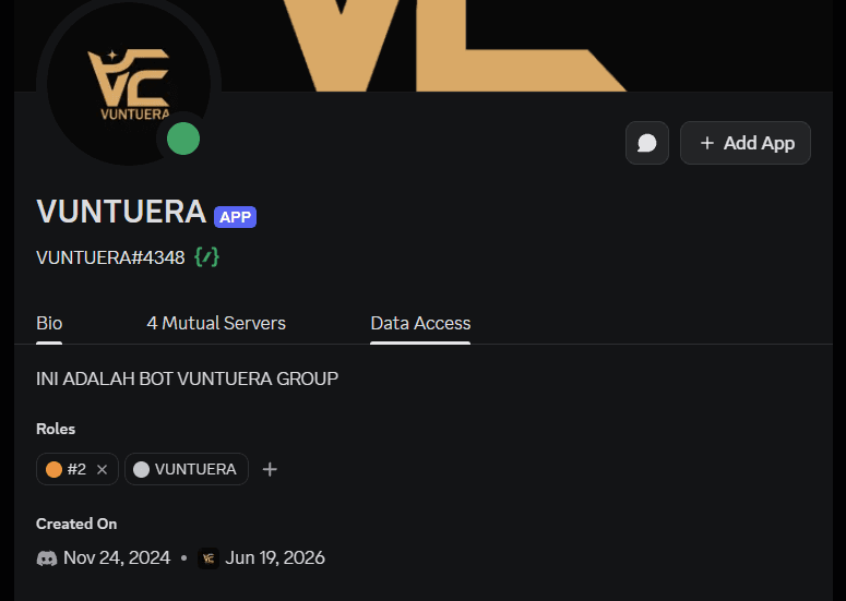 VUNTUERA DISCORD BOT