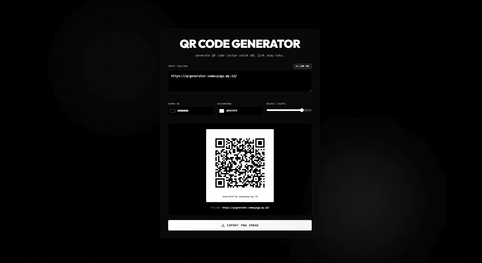 QR CODE GENERATOR